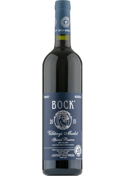 金賞受賞 Bock Merlot Special Reserve 2015 DHC Villány Premium (1c/s @39EUR×6)